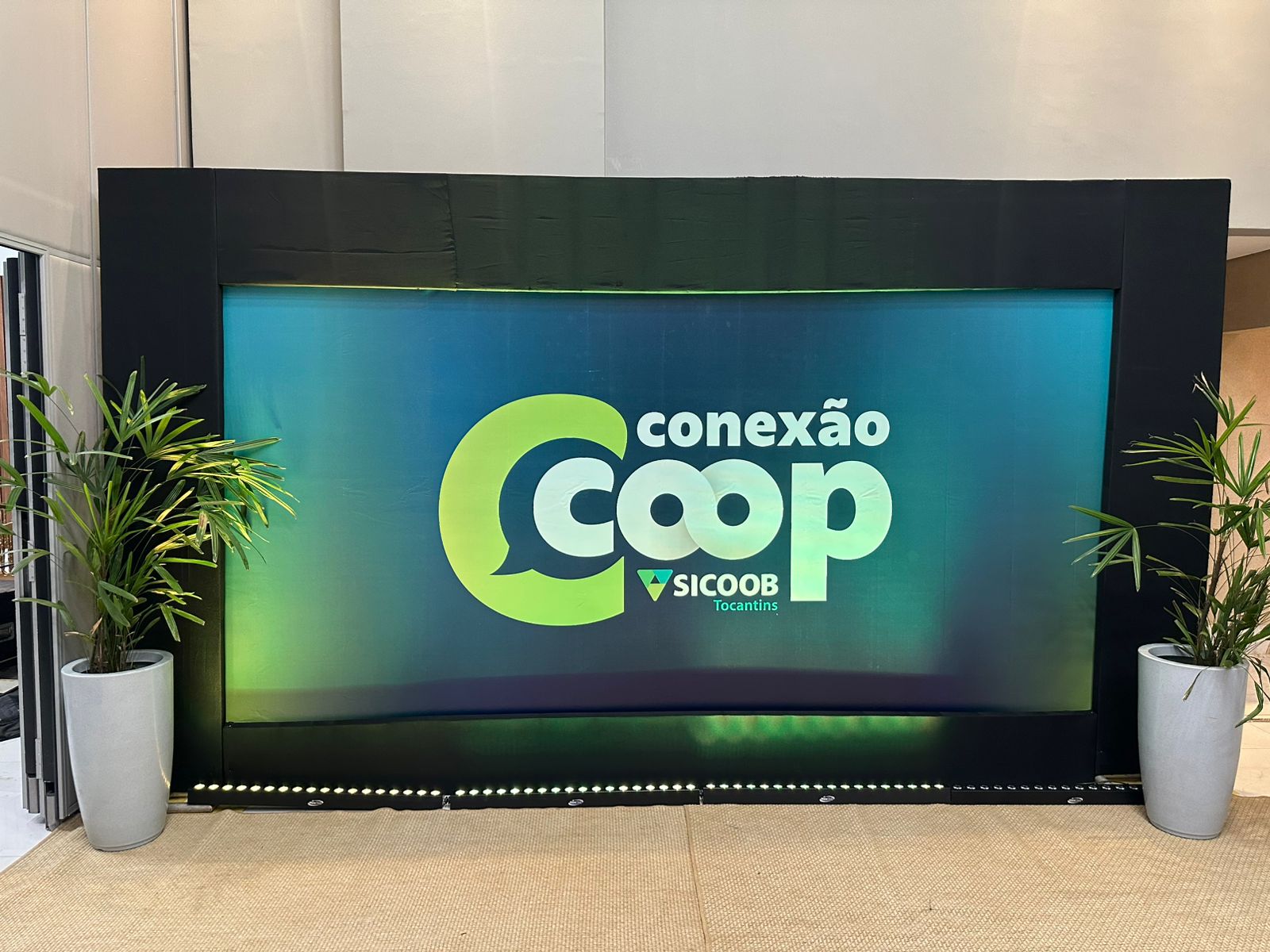 Equipamentos de tecnologia instalados em convenção